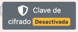 Botón Clave de cifrado